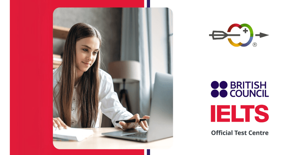 Student taking IELTS Academic test