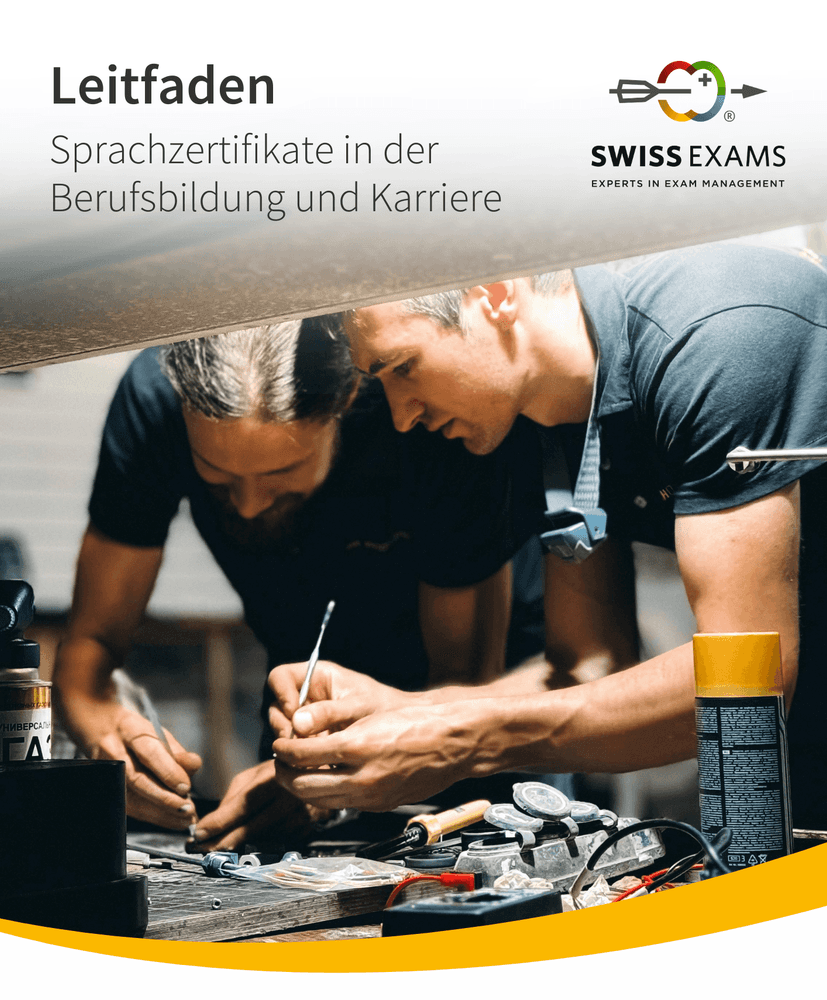 Digitale Broschüre - Sprachzertifikate für die Berufslehre und Karriere.